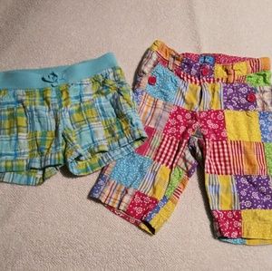Beautiful colorful shorts size 6x girls rainbow